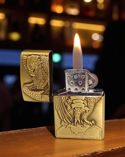 Zippo Style Harley Davidson Gas Lighter