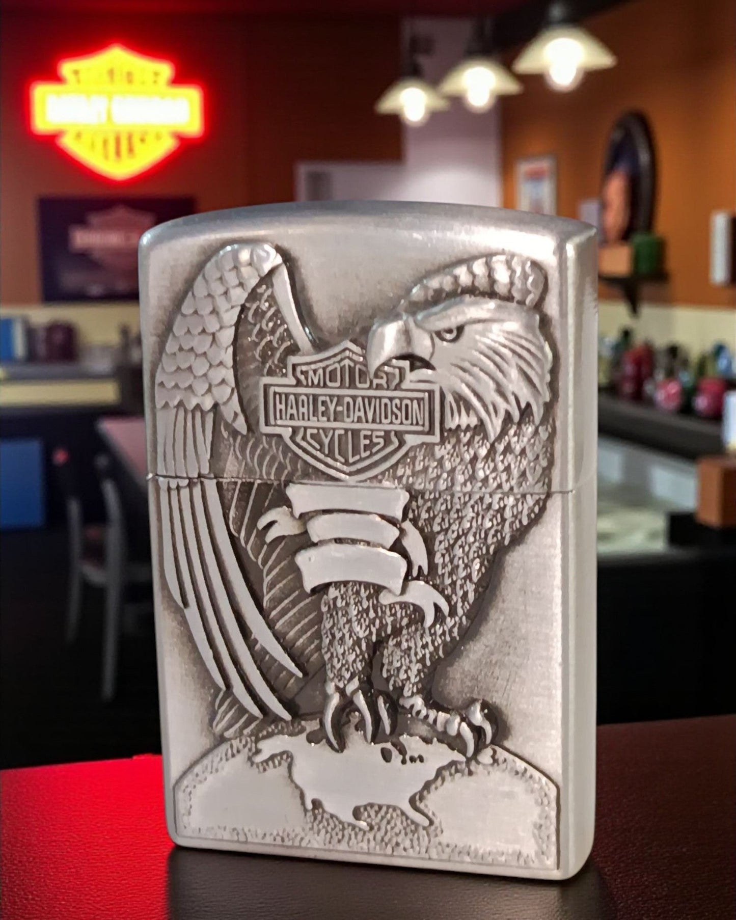 Zippo Style Harley Davidson Gas Lighter