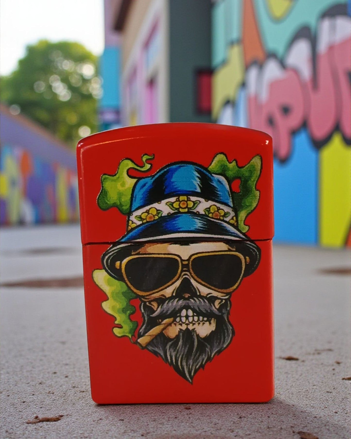 Zippo Style Skull Mini Lighter