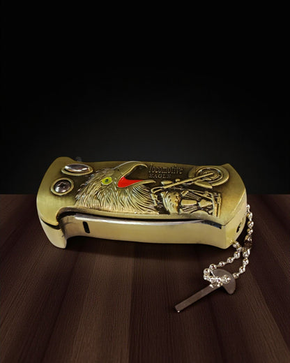 Loco Motive Eagle Lighter with Safety Knife