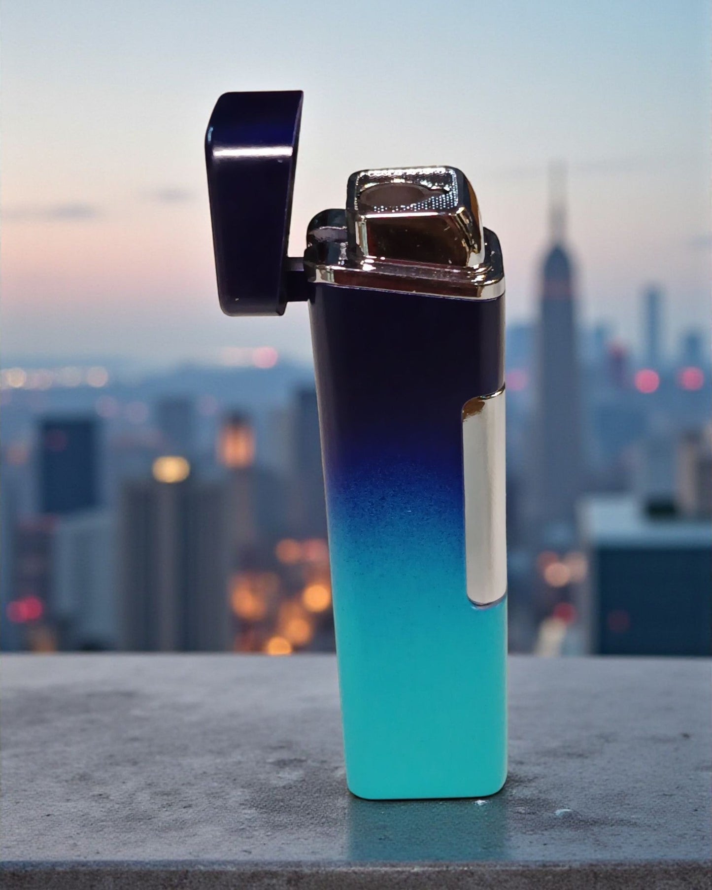 Dual Tone Cuboid Shape Lighter