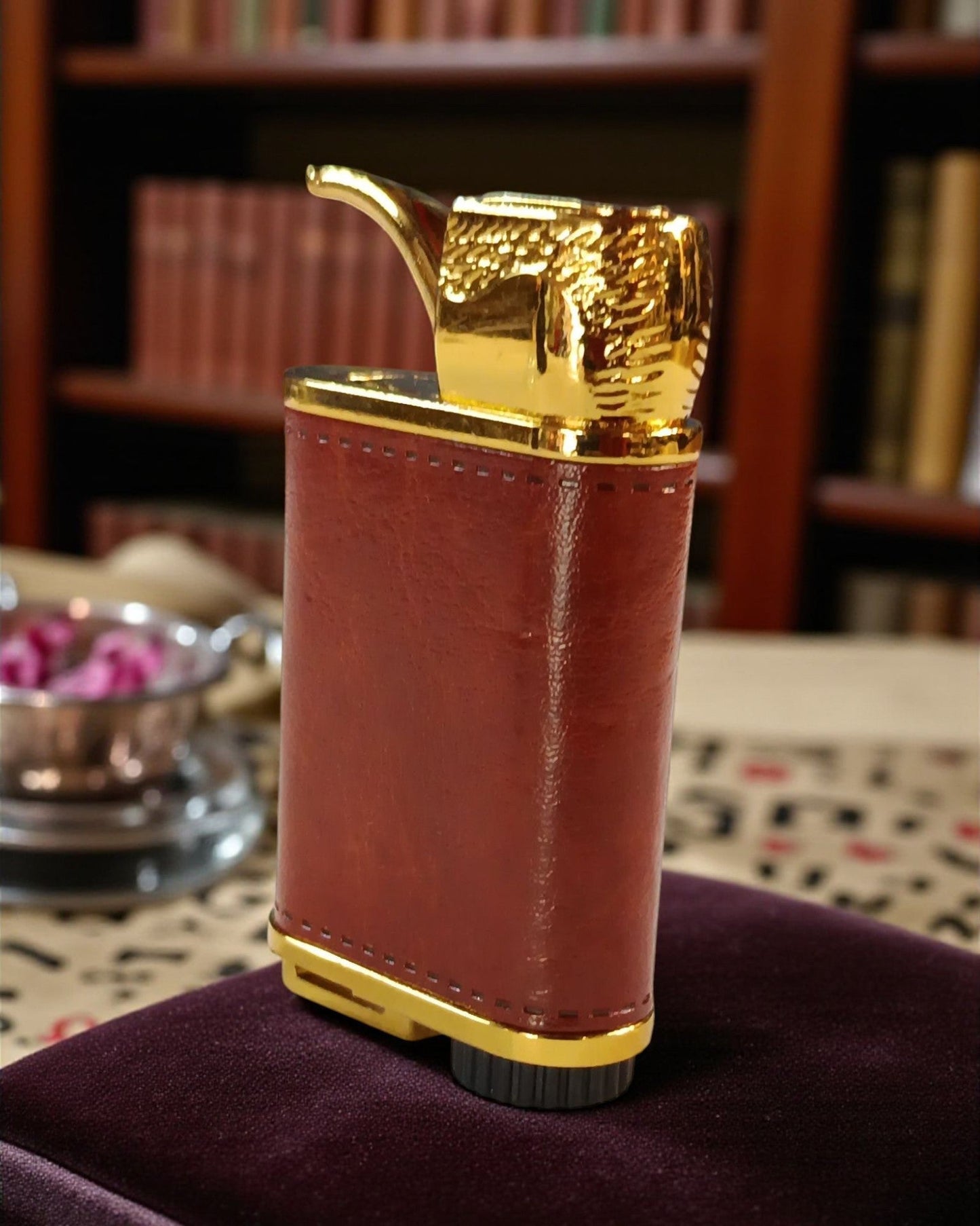 Jack Daniels Vintage Style Leather Wrapped Lighter