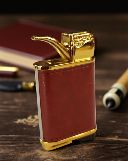 Jack Daniels Vintage Style Leather Wrapped Lighter