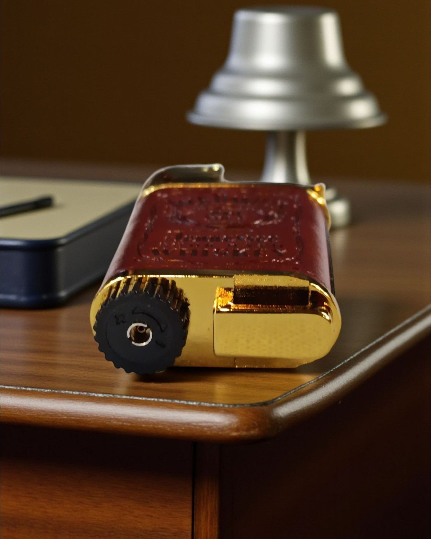 Jack Daniels Vintage Style Leather Wrapped Lighter