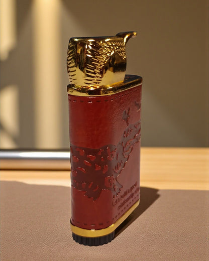 Crocodile Vintage Style Leather Wrapped Lighter