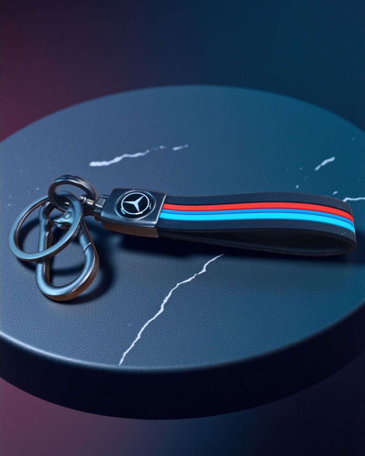 Keychain with Coloured Stripes