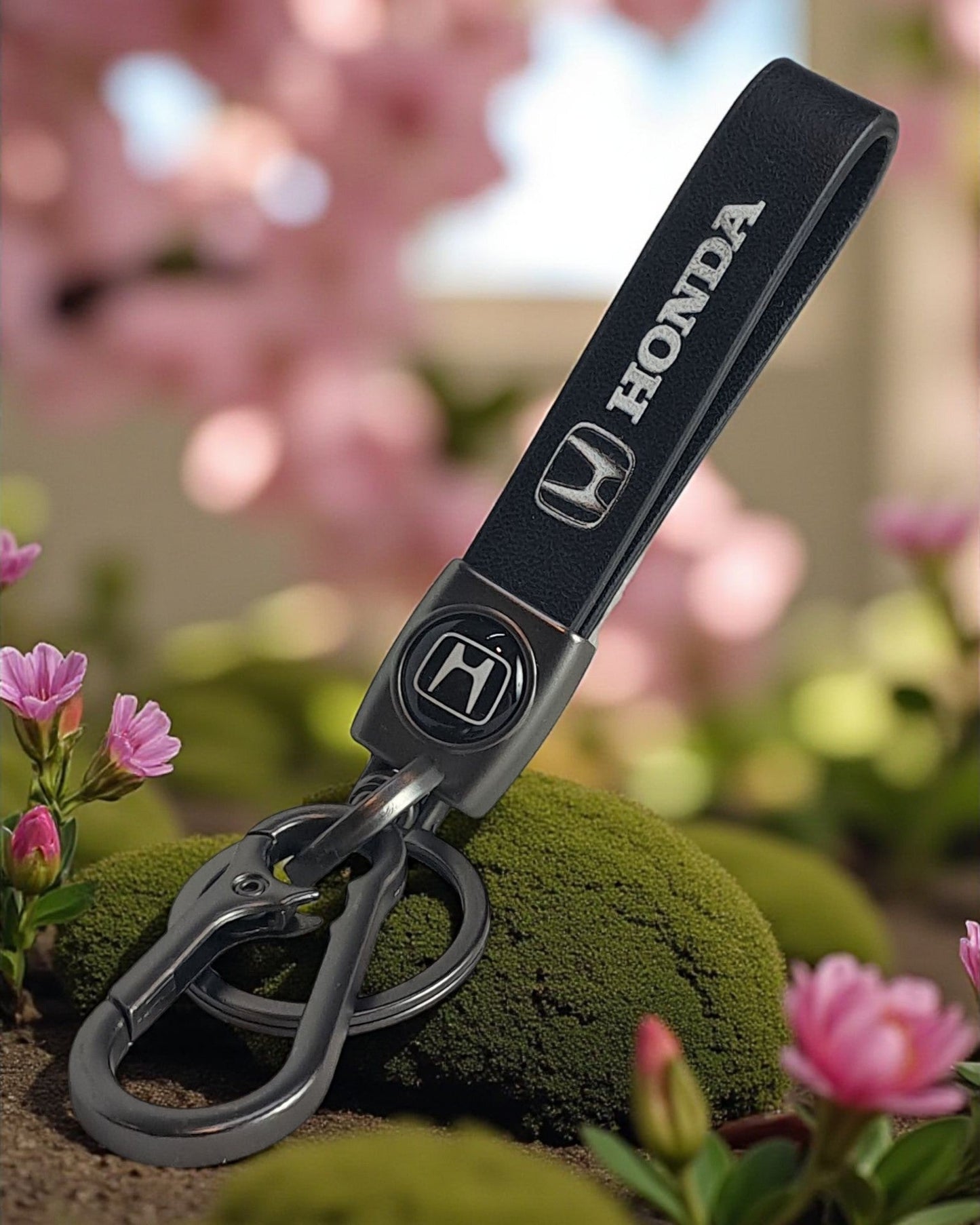 Keychain with PU Leather Strap