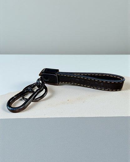 Tata Keychain with PU Leather Side Stich Straps
