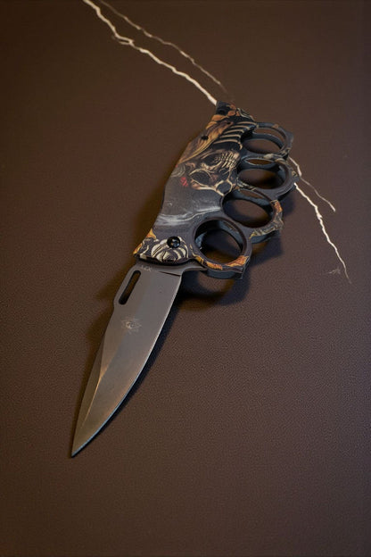 Knuckle Knife Skull Print
