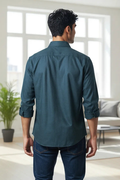 The Lab Partywear Shirt Midnight Green