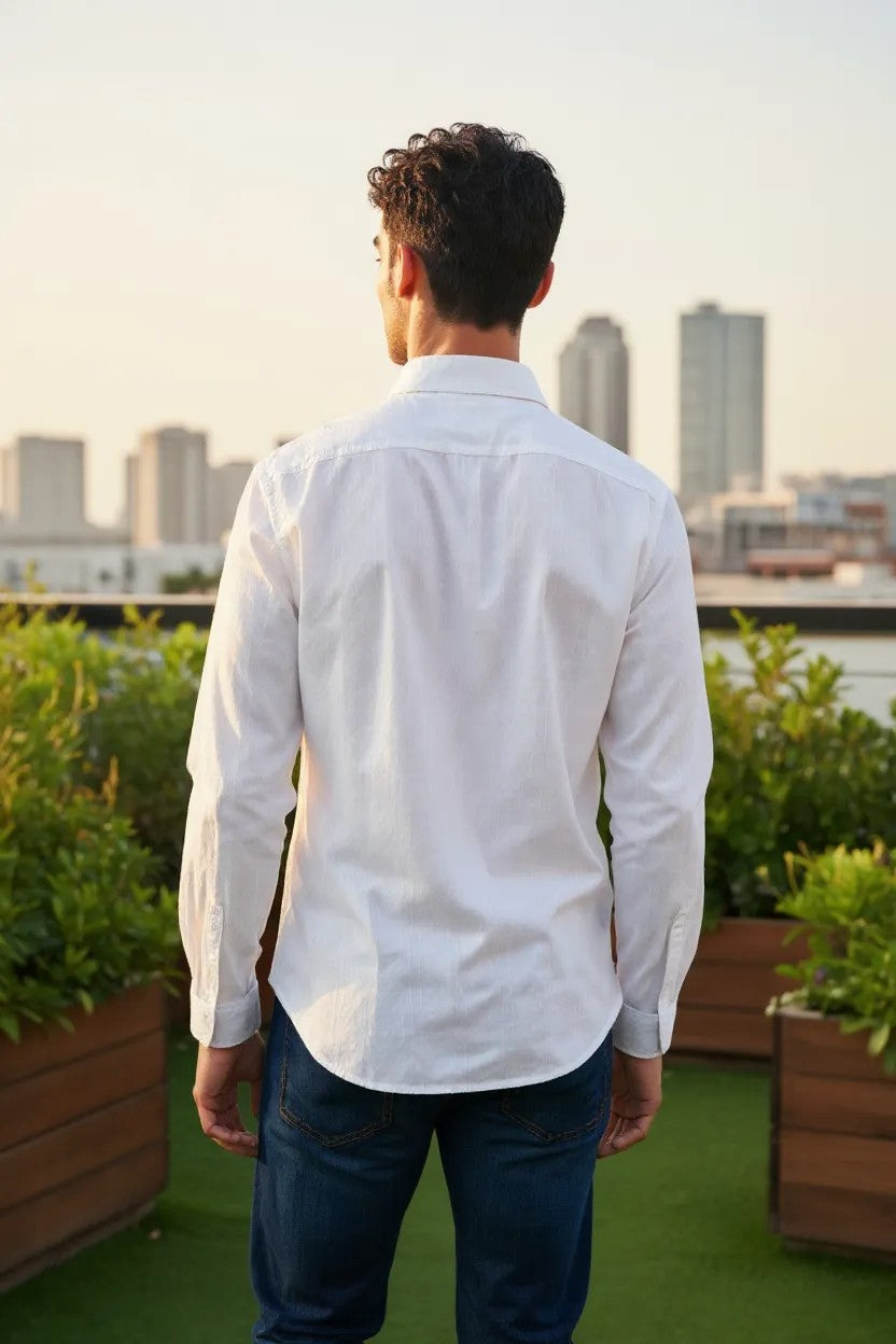 Carnot Textured Shirt White