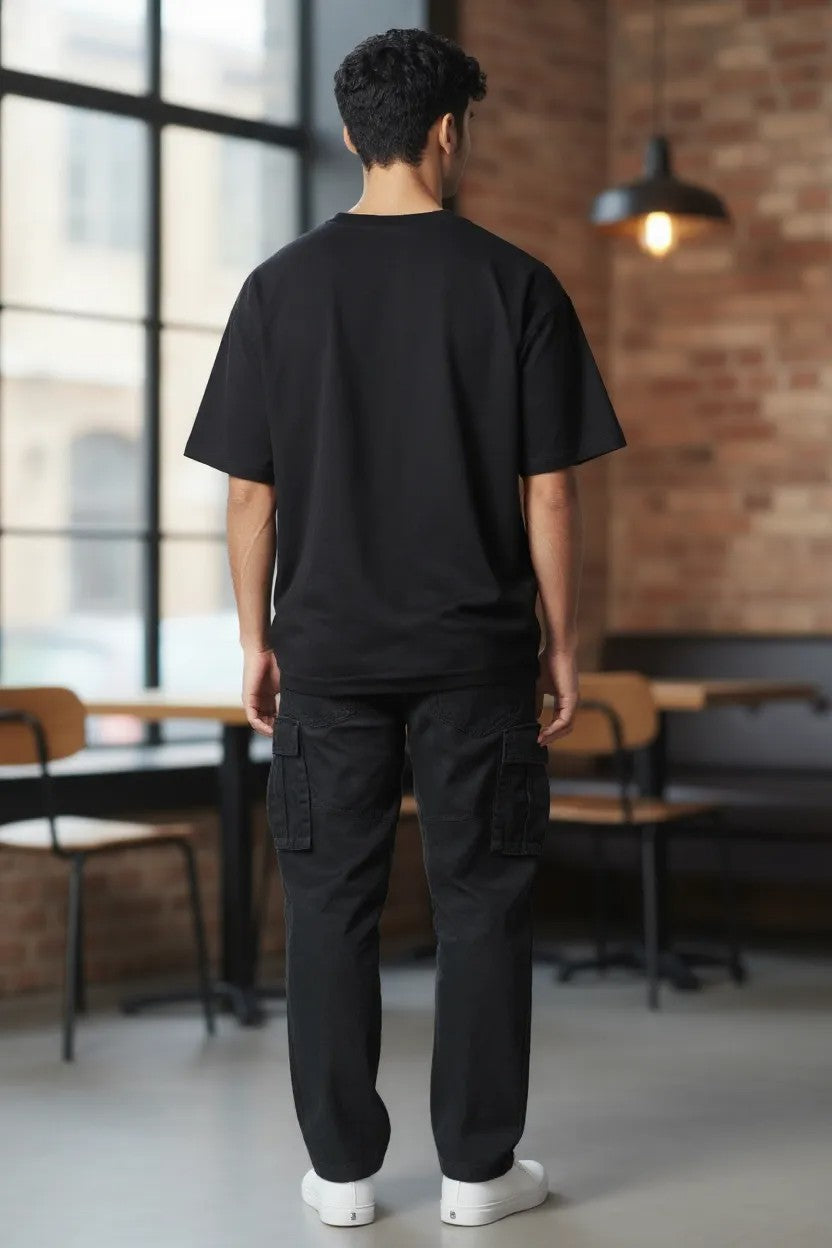 Super Dry Cargo Pant Black for Men