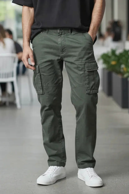 Super Dry Cargo Pant Olive Green for Men
