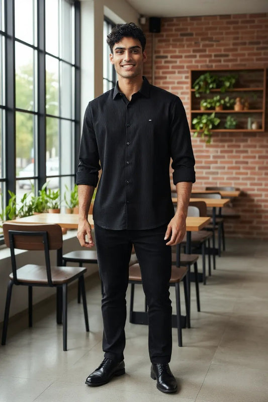The Lab Partywear Shirt Black