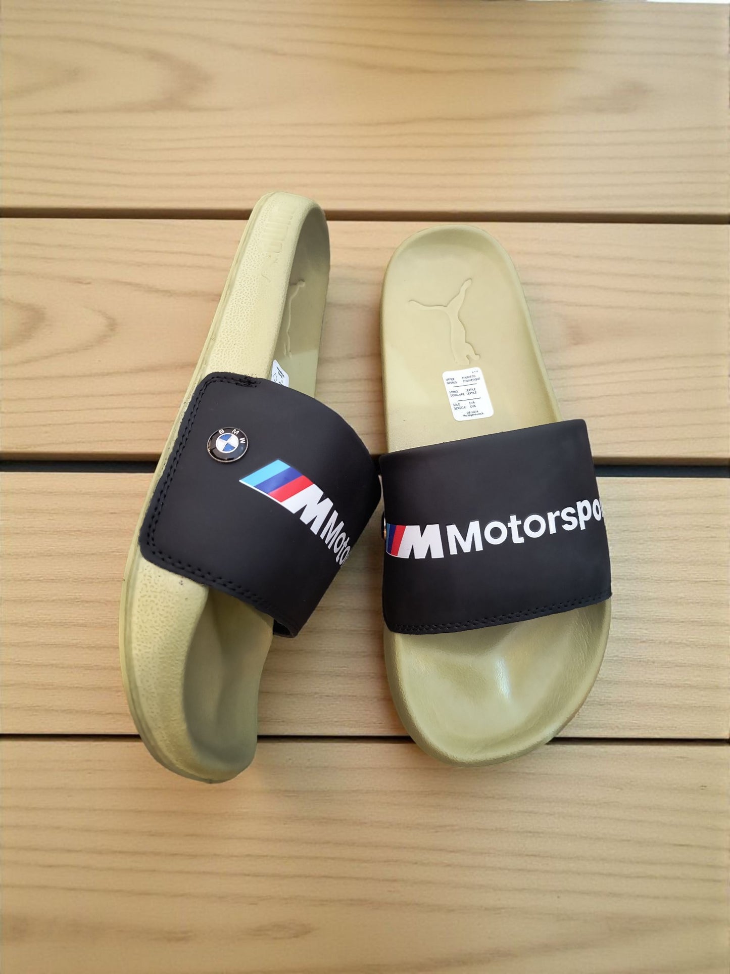 Puma Motor Sport Sliders for Men Black Green