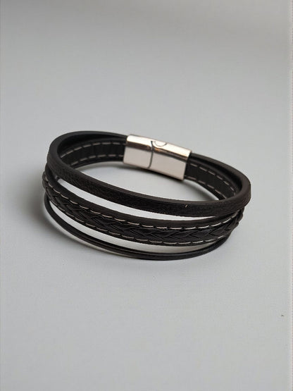 Braid Style Bracelet for Men Black