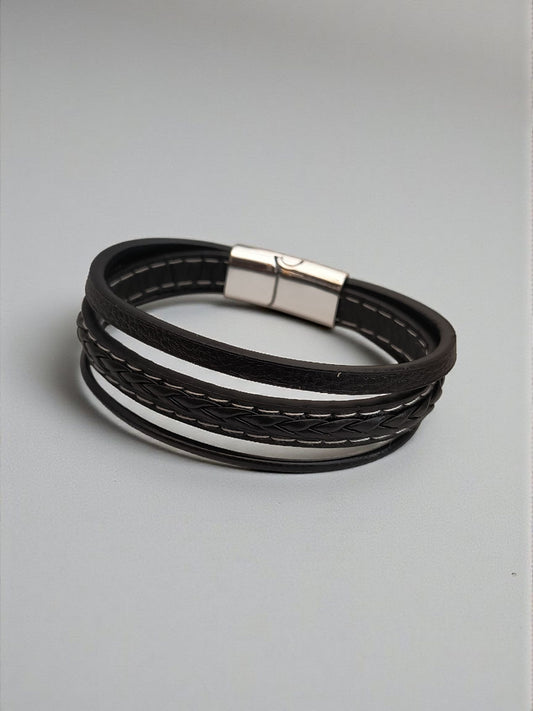 Braid Style Bracelet for Men Black