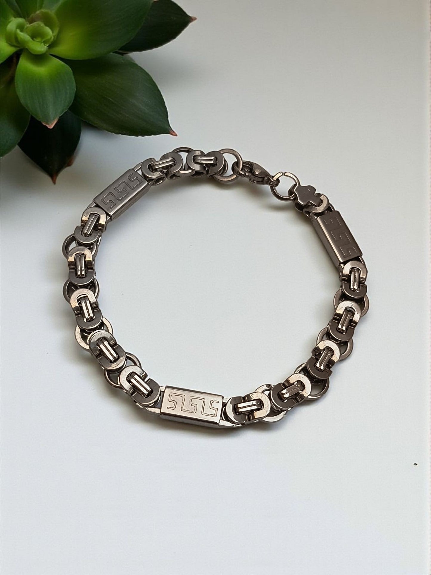 Byzantine Link Fancy Bracelet for Men