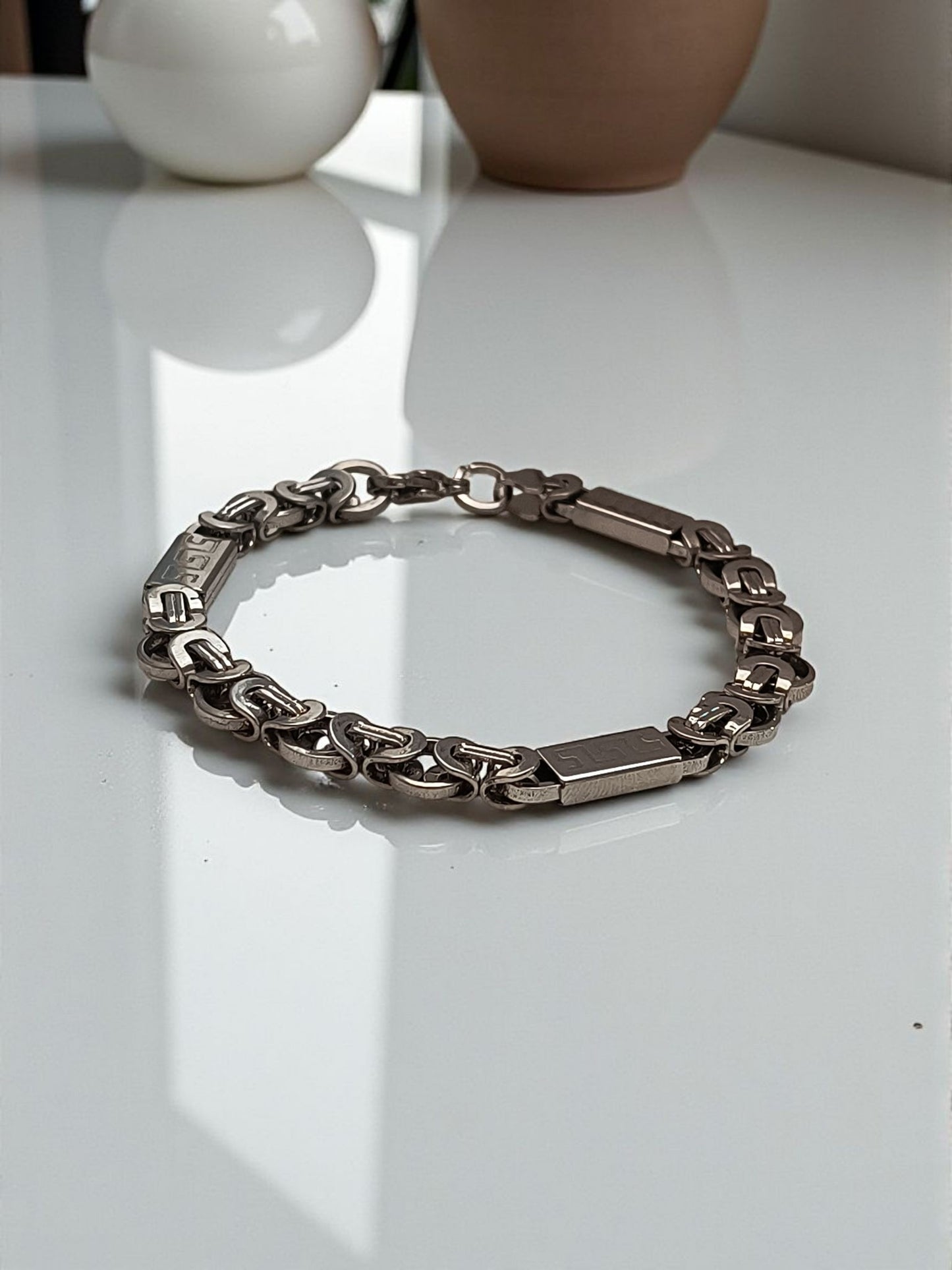 Byzantine Link Fancy Bracelet for Men