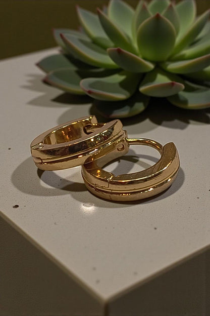 Single Line Golden Hoop Earing