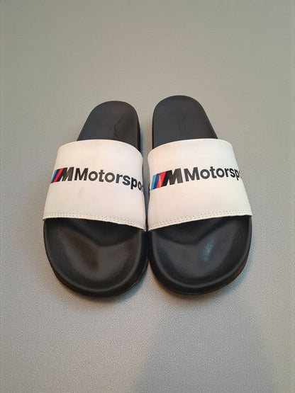 Puma Motor Sport Sliders for Men White Black