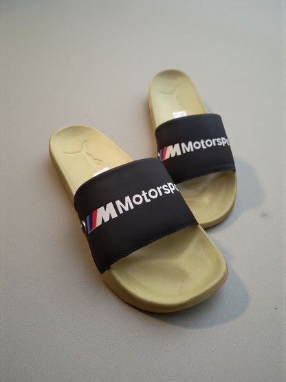 Puma Motor Sport Sliders for Men Black Green