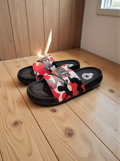 Nike Name and Logo Printed Sliders for Men Black