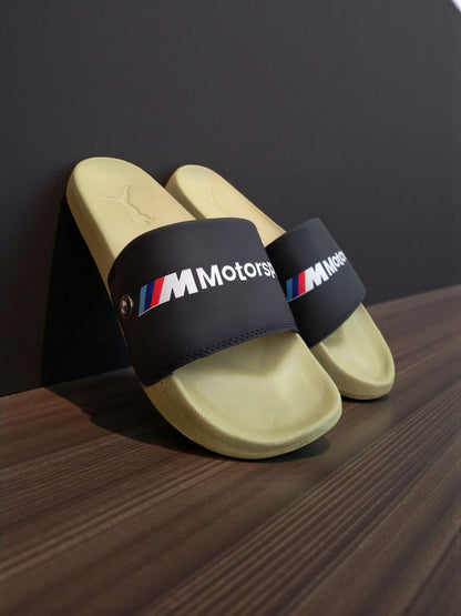 Puma Motor Sport Sliders for Men Black Green