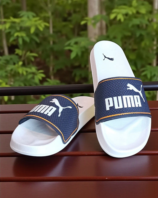 Puma Leadcat 2.0 Sliders Navy Blue White