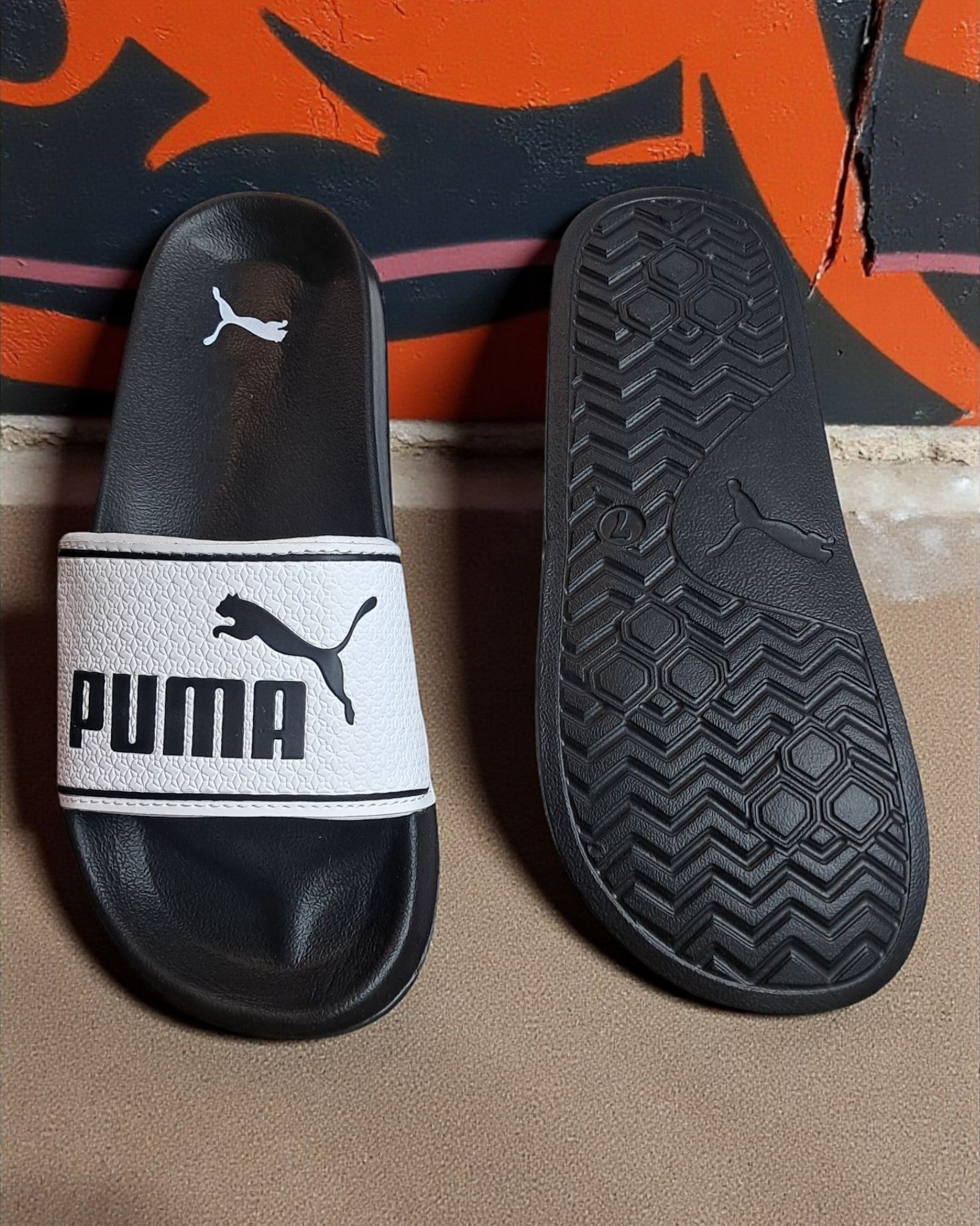 Puma Leadcat 2.0 Sliders White Black