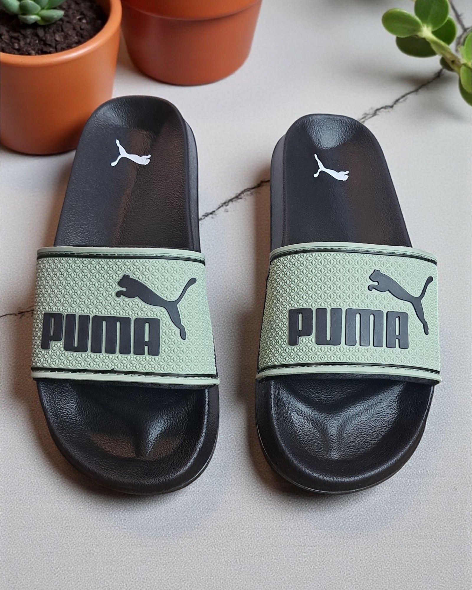 Puma Leadcat 2.0 Sliders Green Black
