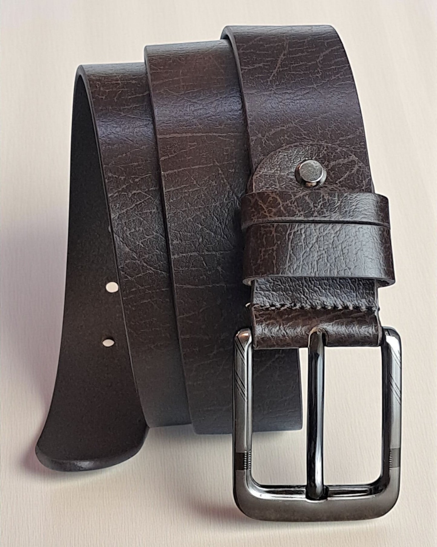 Scenario Textured Leather Belt S08