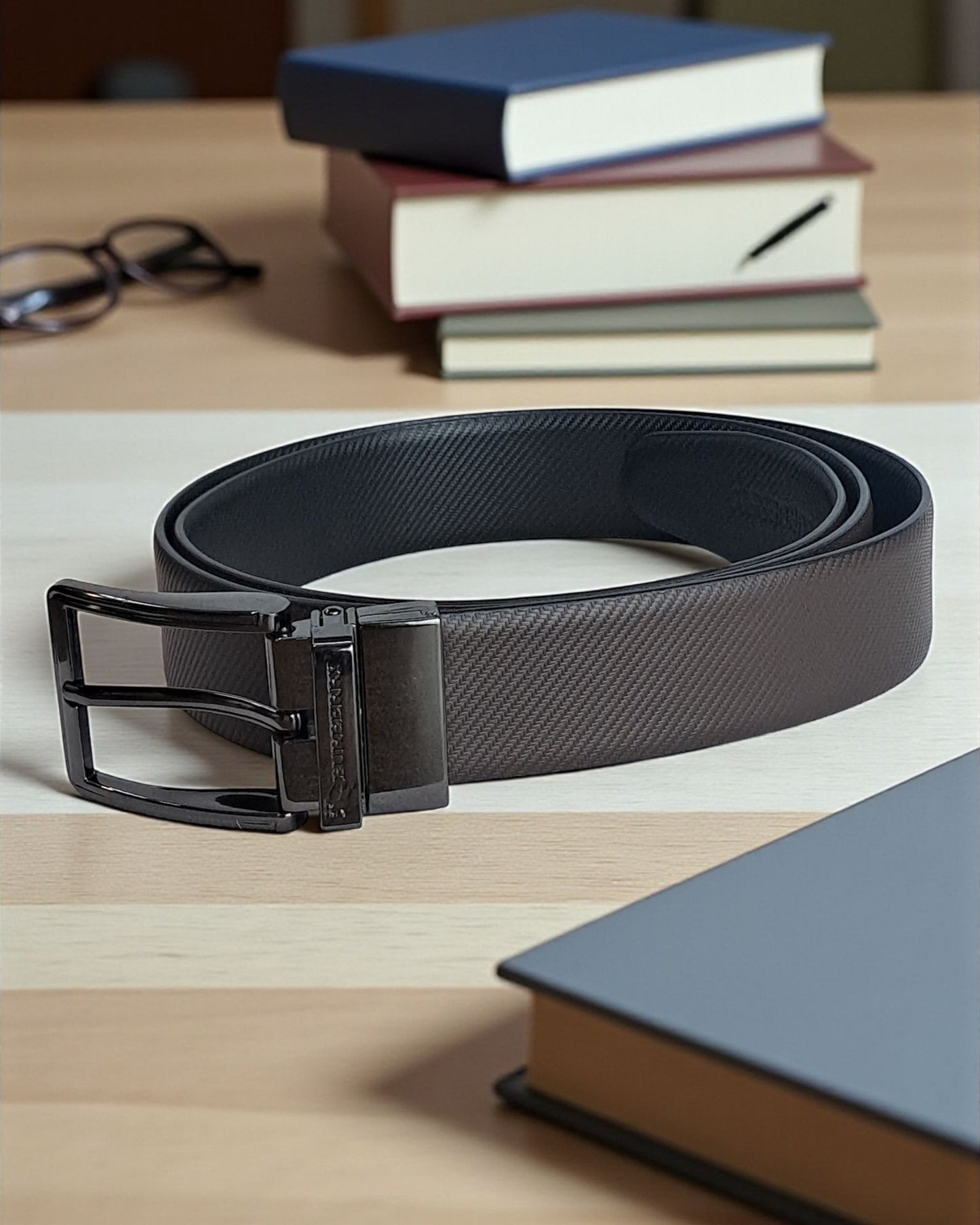 Burberry Reversible Italian Leather Belt
