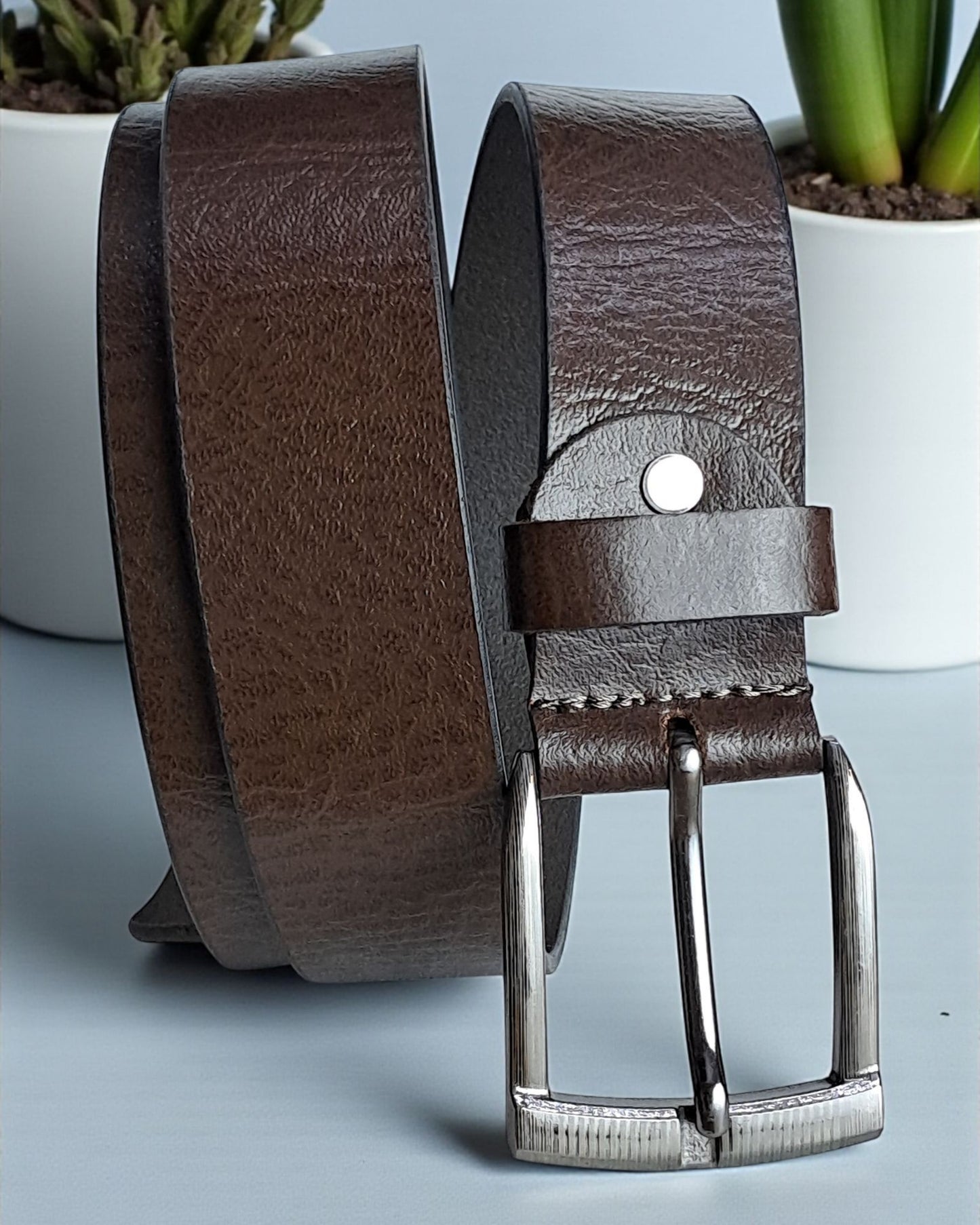 Scenario Textured Genuine Leather Belt S03