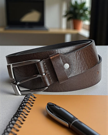 Scenario Textured Genuine Leather Belt S03