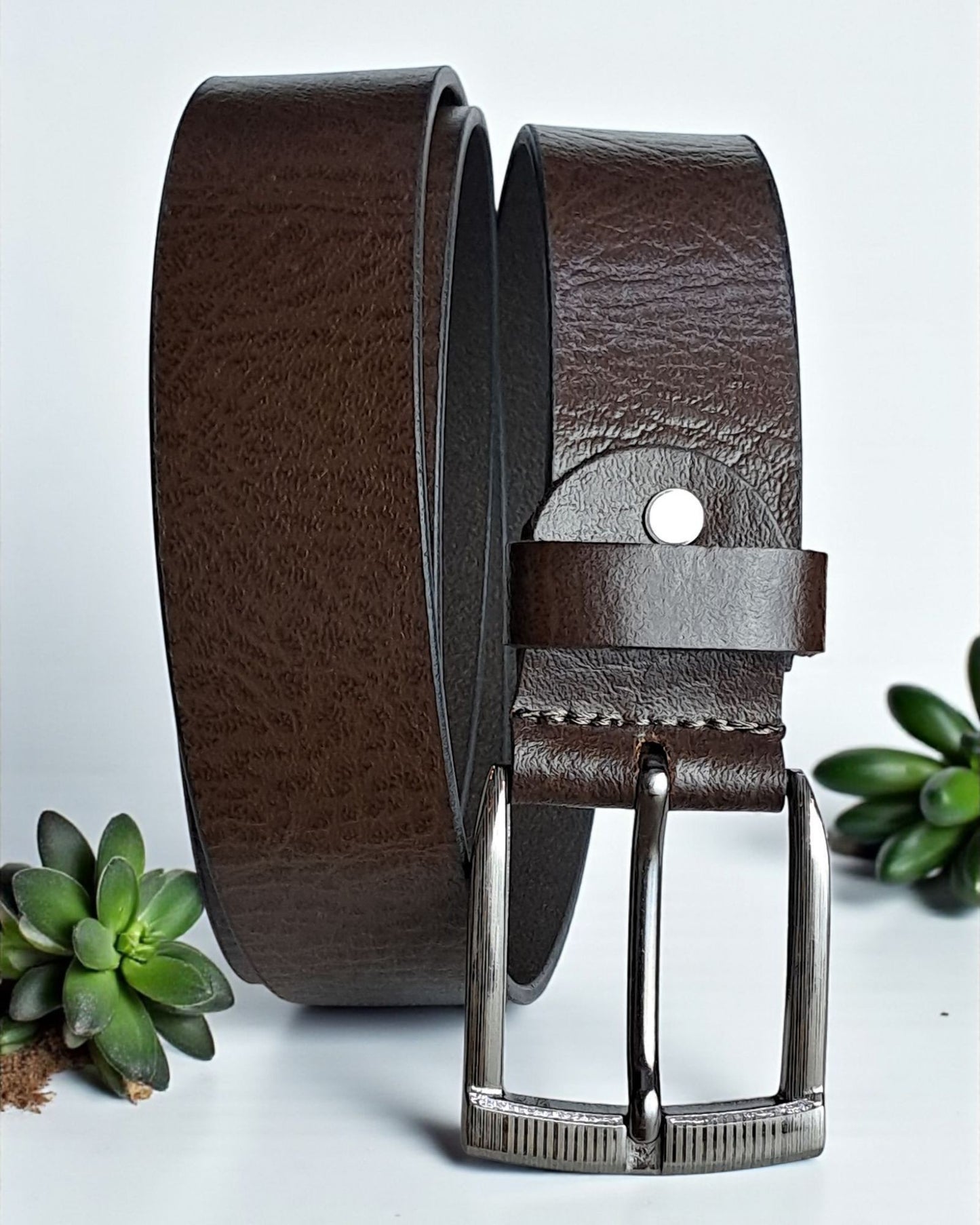 Scenario Textured Genuine Leather Belt S03