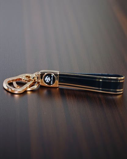 Keychain with Golden Finish Straps