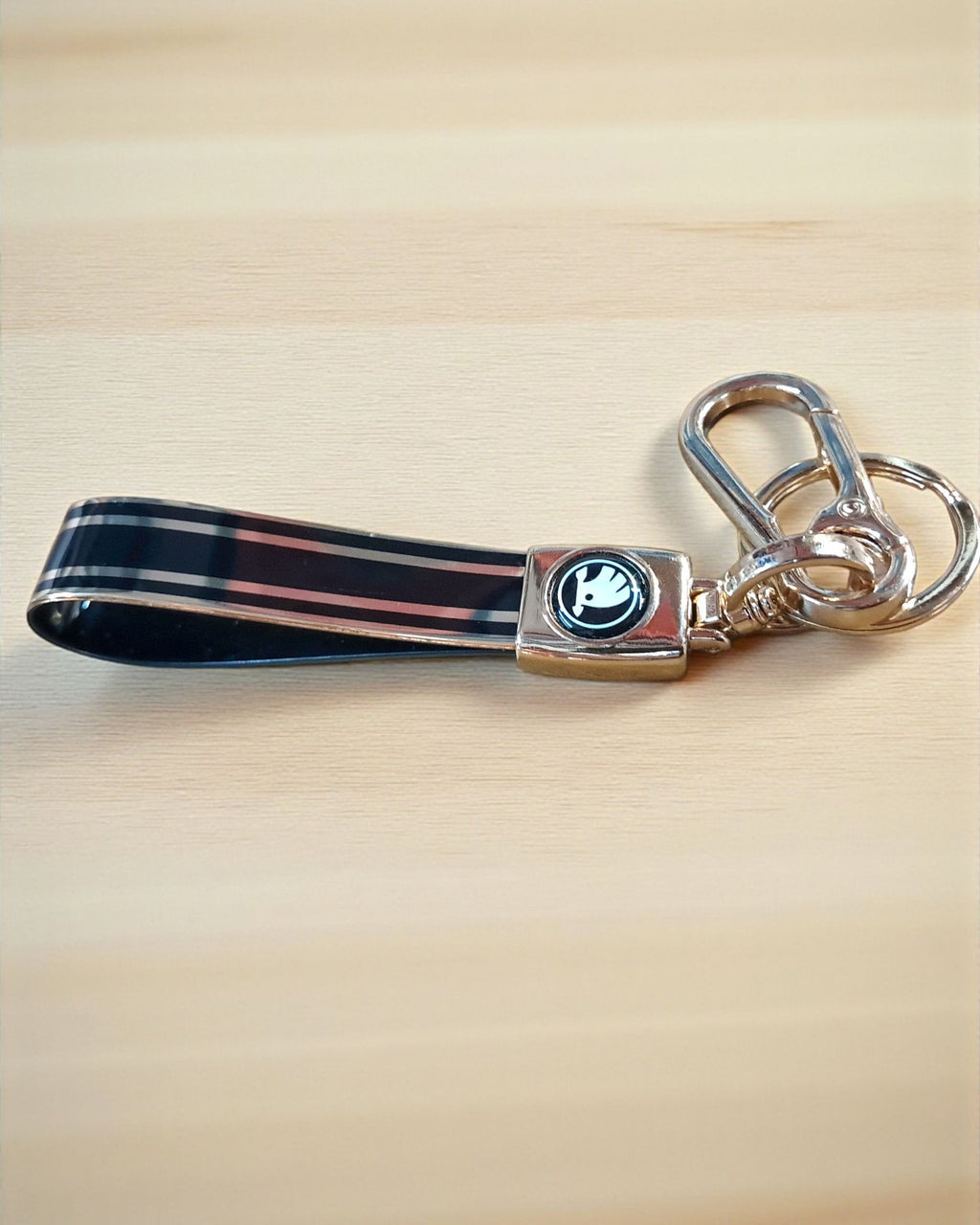 Keychain with Golden Finish Straps