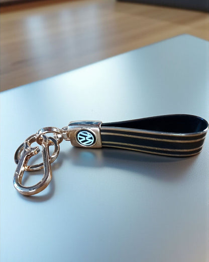 Keychain with Golden Finish Straps