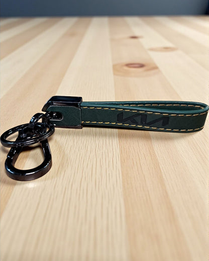 Kia Keychain with PU Leather Side Stich Straps