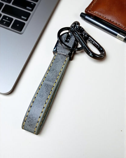 Kia Keychain with PU Leather Side Stich Straps
