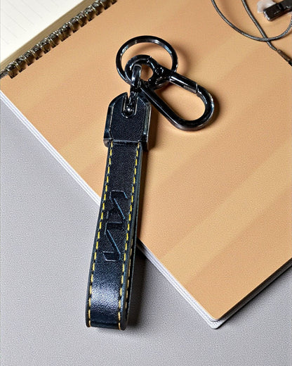 Kia Keychain with PU Leather Side Stich Straps