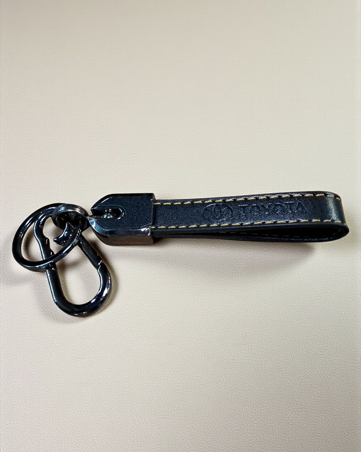 Toyota Keychain with PU Leather Side Stich Straps