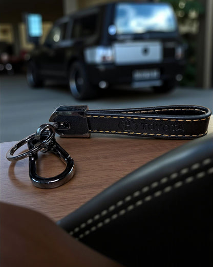 Toyota Keychain with PU Leather Side Stich Straps