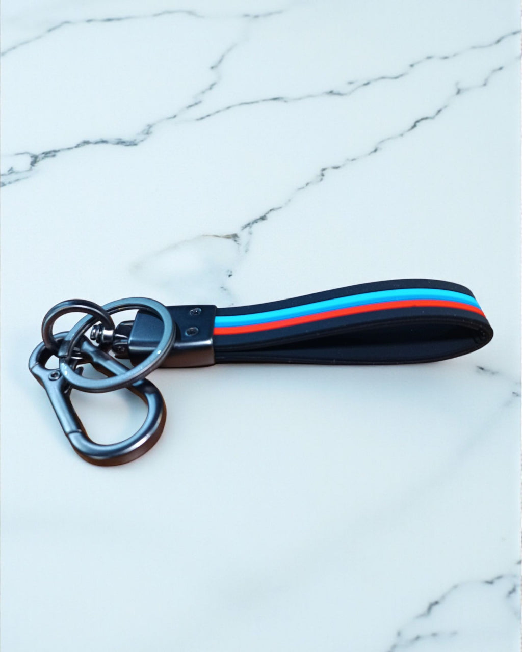 Keychain with Coloured Stripes