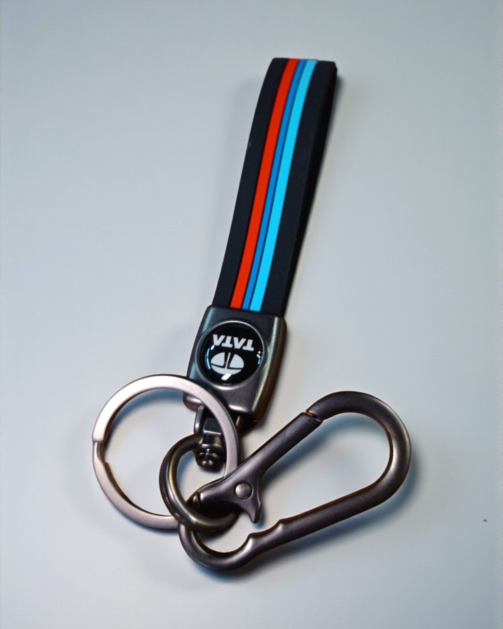 Keychain with Coloured Stripes