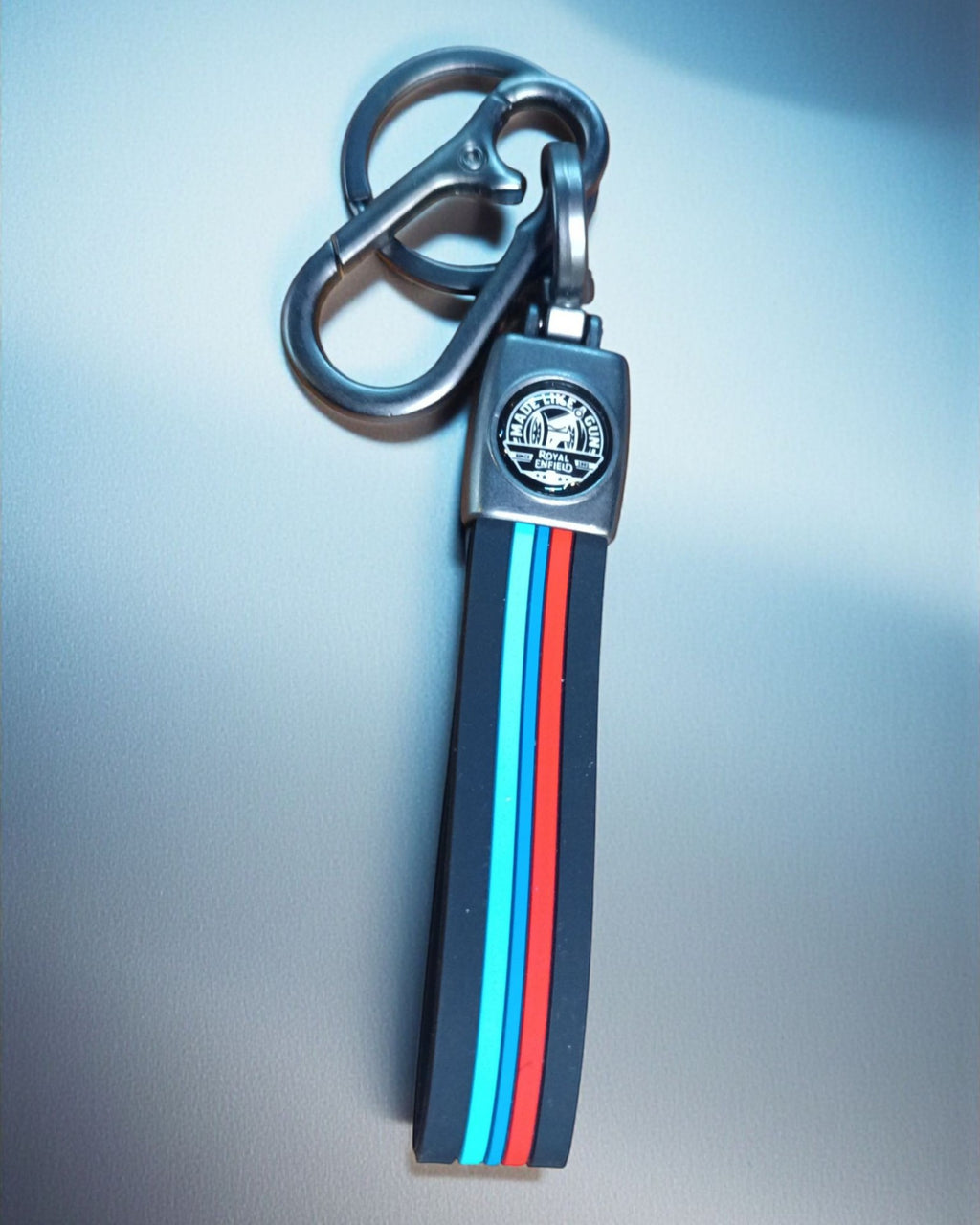 Keychain with Coloured Stripes