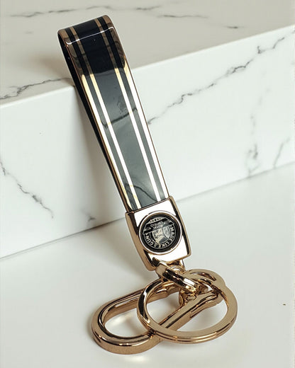 Keychain with Golden Finish Straps