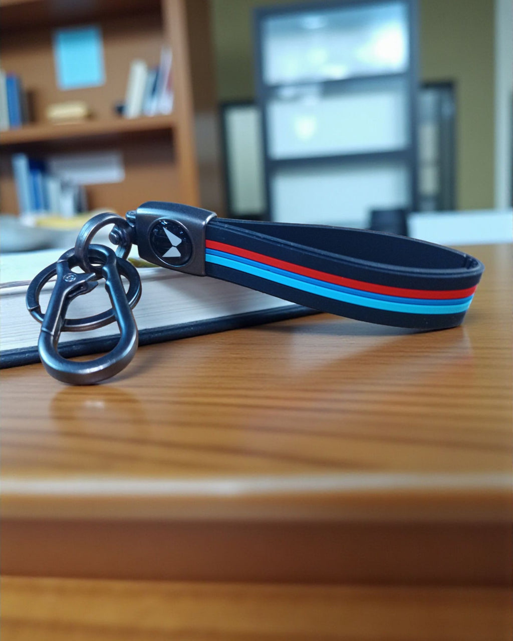 Keychain with Coloured Stripes
