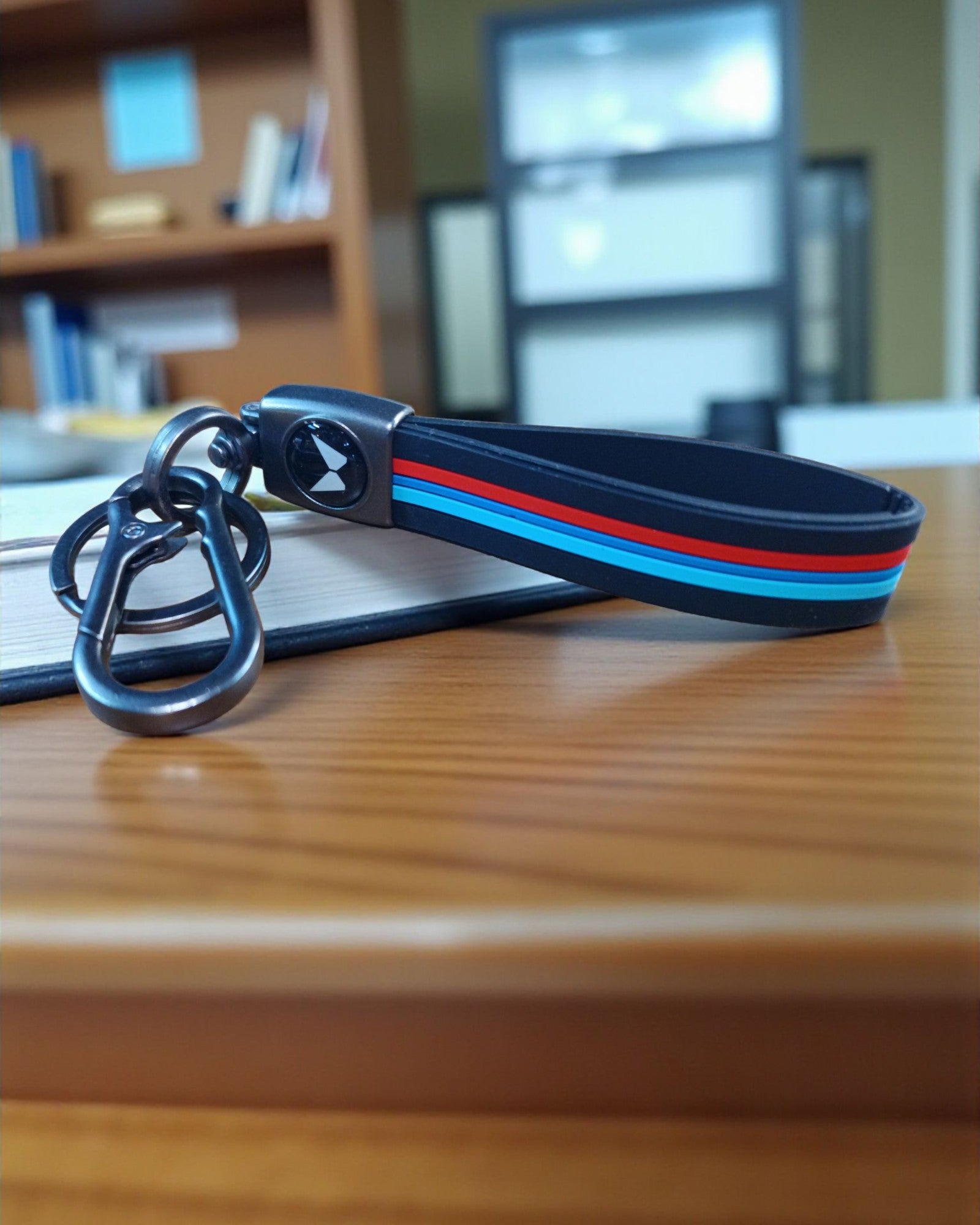 Keychain with Coloured Stripes